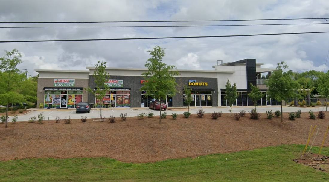 Site civil work at a shopping center in Sharpsburg, Georgia